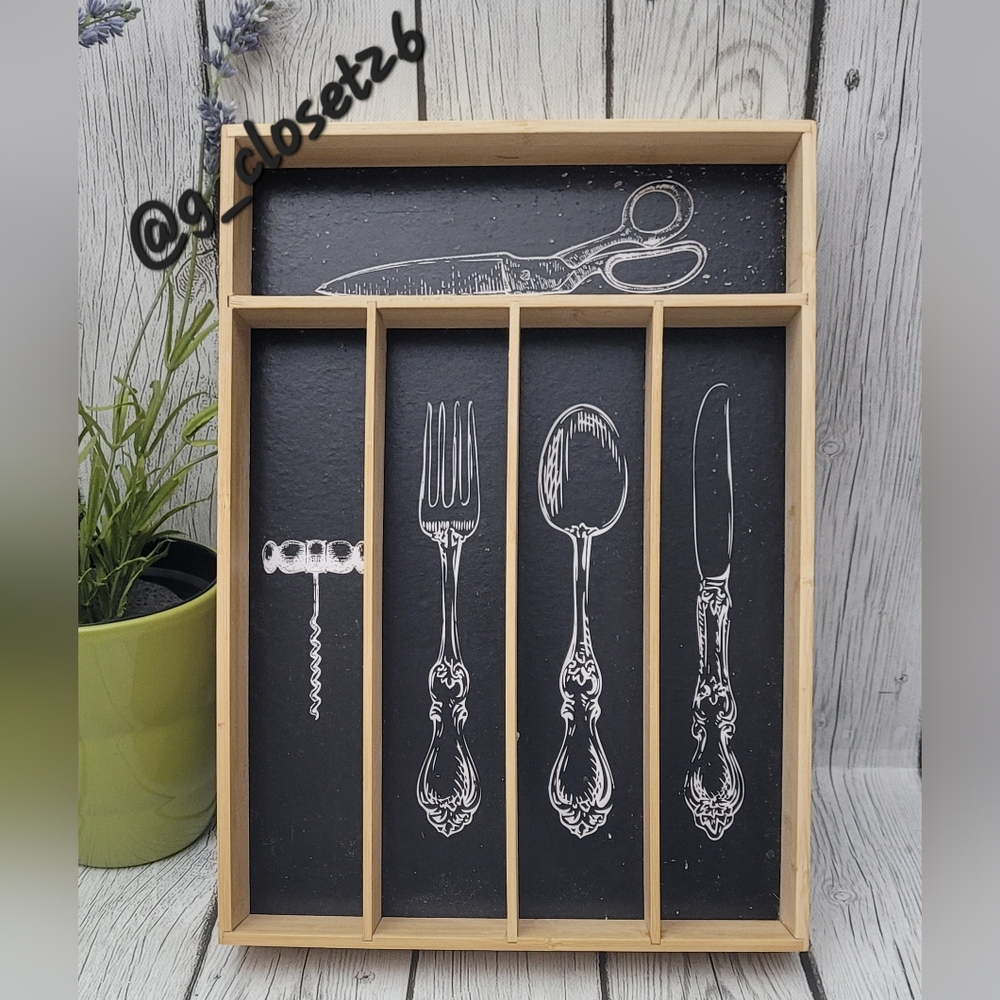 CORE Bamboo Utensils Drawer Organizer